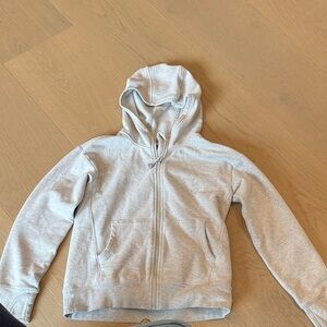 Athleta Kids Light Gray Hoodie Jacket